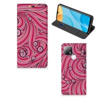 OPPO A15 | Bookcase | Swirl Pink
