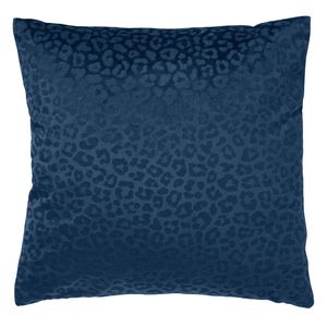 Dutch Decor - CHESSY - Kussenhoes met dierenprint 45x45 cm Insignia Blue - donkerblauw