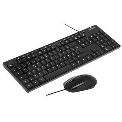 Toetsenbordmuispakket - BLUESTORK - MEDIA OFFICE - Bedraad - Azerty - Windows-compatibel - Zwart