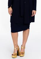 Yoek Geplooide rok | Blauw | Maat 54/56 Yoek Geplooide rok | Blauw | Maat 54/56