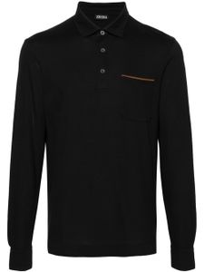 Zegna polo à manches longues - Noir