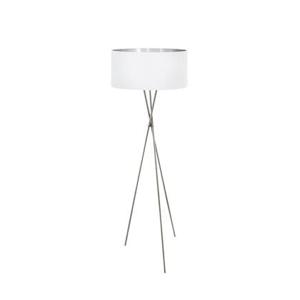 EGLO Fondachelli Vloerlamp - E27 - 151,5 cm - Grijs|Wit|Zilver