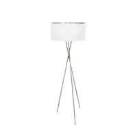 EGLO Fondachelli Vloerlamp - E27 - 151,5 cm - Grijs|Wit|Zilver