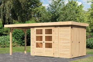 Woodfeeling | Tuinhuis Retola 2 met Overkapping 2,4 en Opslagruimte