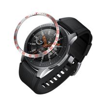 Dial stalen beschermende frame voor Galaxy Watch 46mm (rood + wit)