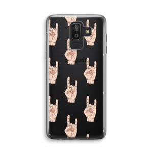 Rock: Samsung Galaxy J8 (2018) Transparant Hoesje