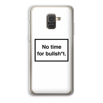 No time: Samsung Galaxy A8 (2018) Transparant Hoesje