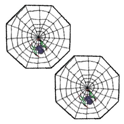 Decoratie Spinnenwebben - 3x - 37 x 37 cm - Halloween thema versieringen met spin - horror sfeer Decoratie Spinnenwebben - 3x - 37 x 37 cm - Halloween thema versieringen met spin - horror sfeer