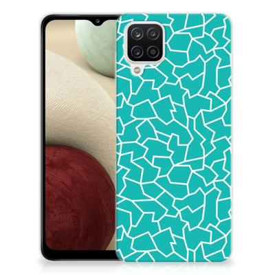 Samsung Galaxy A12 | Hoesje maken | Cracks Blue