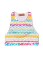 Missoni Kids haut crop à motif zig-zag - Jaune - thumbnail