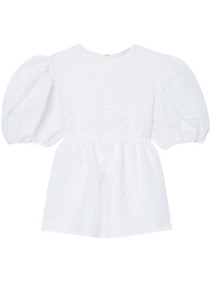 Cecilie Bahnsen blouse Summer à manches bouffantes - Blanc