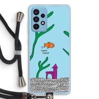 Aquarium: Samsung Galaxy A52 Transparant Hoesje met koord