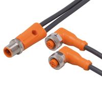ifm Electronic EVC496 Verbindingskabel Aantal polen (sensoren): 5, 5 Stekker, recht, Bus, haaks 0.15 m 1 stuk(s)