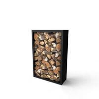 Geroba Geroba houtopslag Beltza S3 1000x385x1500mm - zwart Geroba Geroba houtopslag Beltza S3 1000x385x1500mm - zwart
