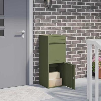 Pakket inwerp box Olijfgroen 41 x 38 x 103 cm Staal