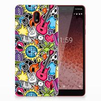 Nokia 1 Plus Silicone Back Cover Punk Rock - thumbnail