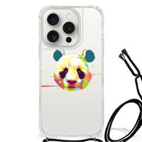 iPhone 15 Pro Stevig | Bumper Hoesje | Panda Color