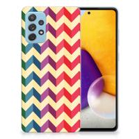 Samsung Galaxy A72 | TPU bumper | Zigzag Multi Color