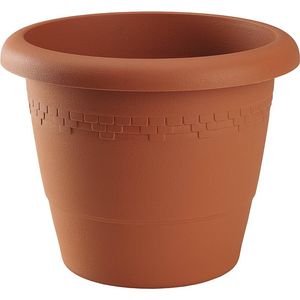 Bloempot/plantenpot terra cotta kunststof diameter 35 cm - Plantenpotten