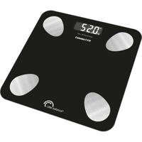 Personenweegschaal - LITTLE BALANCE - 8685 - Connect fit duo kit - Batterijen - Impedantiemeter + aangesloten springtouw - 190 kg/100 g - Zwart