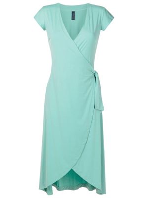 Lygia & Nanny robe mi-longue Falcao à col v - Bleu