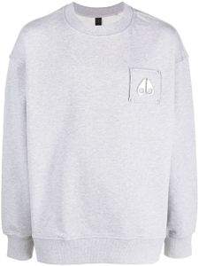 Moose Knuckles sweat à patch logo poitrine - Gris