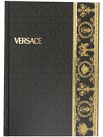 Versace carnet Barocco à logo imprimé - Noir