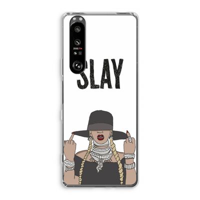 Slay All Day: Sony Xperia 1 III Transparant Hoesje
