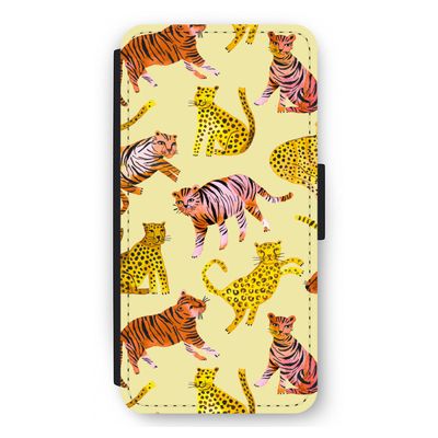 Cute Tigers and Leopards: iPhone 12 Pro Max Flip Hoesje