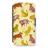 Cute Tigers and Leopards: iPhone 12 Pro Max Flip Hoesje