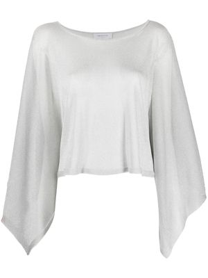 Fabiana Filippi sweat à manches oversize - Argent