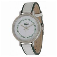 Lacoste horlogeband 2000580 / LC-33-3-14-2200 Leder Wit 14mm + wit stiksel