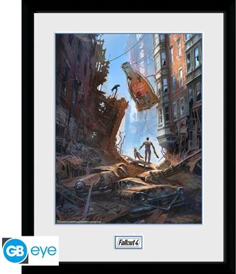 Fallout Framed Print - Street Scene (30x40cm)