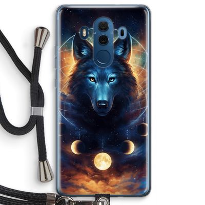 Wolf Dreamcatcher: Huawei Mate 10 Pro Transparant Hoesje met koord