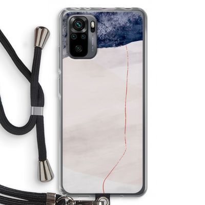 Stone White: Xiaomi Redmi Note 10 Pro Transparant Hoesje met koord