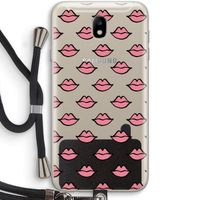 Lipjes: Samsung Galaxy J7 (2017) Transparant Hoesje met koord