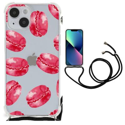 iPhone 14 Plus Beschermhoes Pink Macarons