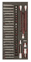 Bahco Foaminlay Fit&Go 1/3 met bitset - 49-delig - retailverpakking - FF1E2503EH