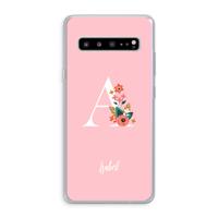 Pink Bouquet: Samsung Galaxy S10 5G Transparant Hoesje