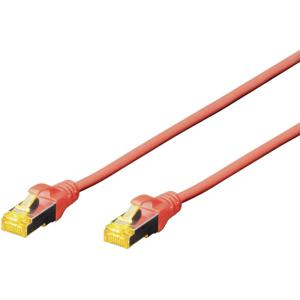 Digitus DK-1644-A-070/R RJ45 Netwerkkabel, patchkabel CAT 6A S/FTP 7.00 m Rood Halogeenvrij, Verdraaide paren, Snagless, Vlambestendig 1 stuk(s)