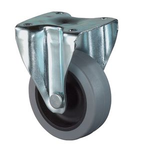 BS Rollen Bokwiel | 50 mm 35 kg | volledig van rubber | 47 x 47 mm kunststof | 1 stuk - A210.A80.050 A210.A80.050