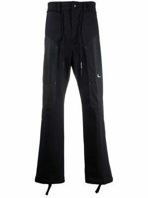 Nike X Off-White pantalon de jogging à design à empiècements - Noir