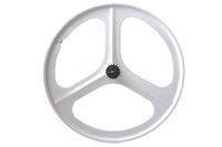 Navigate Tri Spoke Fixed Gear Achterwiel - Wit Navigate Tri Spoke Fixed Gear Achterwiel - Wit