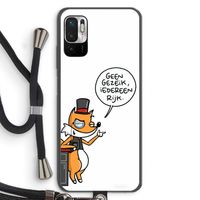 Geen Gezeik: Xiaomi Redmi Note 10 5G Transparant Hoesje met koord
