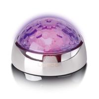 LENCO TTA-080SI - Platenstabilisator met RGB lichteffecten - Platenspeler aandrukgewicht 250g en discobal in één - Zilver