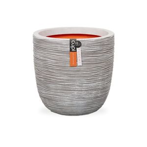 Capi bloempot nature rib 35x34 cm ivoorkleurig kofi932