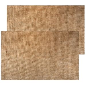 Jute tafelloper - 2x - 28 x 500 cm - beige