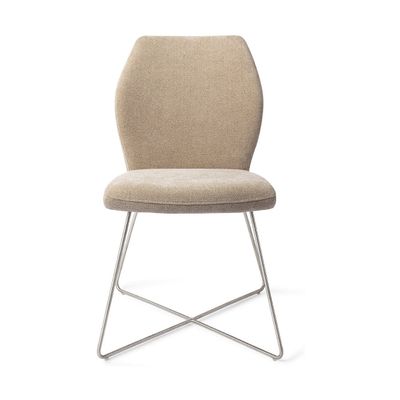 Jesper Home Ikata eetkamerstoel Funky Fudge cross steel