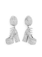 Marc Jacobs boucles d'oreilles Kiki serties de cristaux - Argent