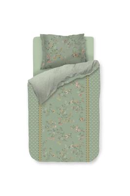 Pip Studio Dekbedovertrekset Kili Flower Groen 140x200/220cm